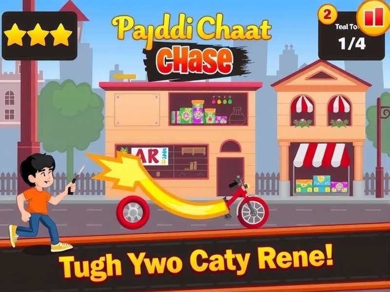 Papdi Chaat Chase Mobile Game Visuals Papdi Chaat Chase Game Screenshot